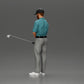 Diorama modélisme photo produit 4 : Figurine diorama : Miniature golfeur debout avec casquette, gant et club de golf - Figurine diorama (Réf n° A143)