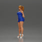 Diorama modélisme photo produit 5 : Figurine diorama : Figurine miniature féminine debout dans une robe courte avec des tresses et des sandales (Ref Nr. A123)