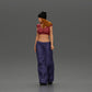 Diorama modélisme photo de produit 5 : Figurine miniature : Femme Hip-Hop Lowrider avec casquette, top court et pantalon baggy (Ref Nr. A103)