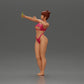 Diorama modélisme photo produit 5 : Miniature diorama : Femme en bikini prenant un selfie à la plage, figurine debout (Ref Nr. A69)