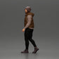 Diorama modélisme photo produit 5 : Figurine diorama : Homme barbu en vêtements d'hiver, marchant - Miniature diorama (Ref Nr. A129)