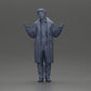 Diorama modélisme photo produit 6 : Figurine de diorama : Détective de police en manteau, debout avec les mains ouvertes (Ref Nr. A63)