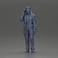 Diorama modélisme photo produit 6 : Figurine de diorama - homme turc en manteau avec col roulé, en train de téléphoner (Ref Nr. A78)