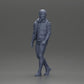 Diorama modélisme photo produit 6 : Figurine diorama : Homme barbu en vêtements d'hiver, marchant - Miniature diorama (Ref Nr. A129)