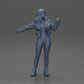 Diorama Modélisme Photo de produit 6 : Miniature diorama : Femme en veste ouverte, top court et pantalon serré (Ref Nr. A114)