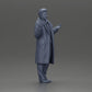 Diorama Modélisme Photo de produit 7 : Figurine de diorama : Détective de police en manteau, debout avec les mains ouvertes (Ref Nr. A63)