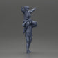 Diorama modélisme photo de produit 7 : Figurine miniature : Homme en short portant sa petite amie sur les épaules, couple en pose (Ref Nr. A76)
