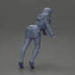 Diorama modélisme photo produit 7 : Miniature diorama : Femme en chemise longue, pose dynamique en avant sur la pointe des pieds (Ref Nr. A121)