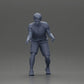 Diorama Modélisme Photo de produit 7 : Miniature diorama : Homme en short jouant au baby-foot, T-shirt et chaussettes hautes (Ref Nr. A71)