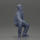 Diorama modélisme photo produit 7 : Figurine diorama : Homme hip-hop assis avec veste, casquette et baskets (Ref Nr. A62)