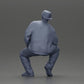 Diorama Modélisme Photo de produit 9 : Figurine de diorama : Homme hip-hop assis avec veste, casquette et baskets (Ref Nr. A62)