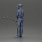 Diorama modélisme photo produit 10 : Figurine diorama : Miniature golfeur debout avec casquette, gant et club de golf - Figurine diorama (Réf n° A143)