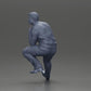 Diorama modélisme photo produit 10 : Figurine de diorama : Homme turc avec cravate et pull, à genoux (Ref Nr. A72)