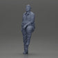 Diorama modélisme photo de produit 11 : Figurine : homme asiatique corpulent, regardant en haut, en chemise, pied sur une marche (Ref Nr. A101)