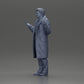 Diorama Modélisme Photo de produit 11 : Figurine de diorama : Détective de police en manteau, debout avec les mains ouvertes (Ref Nr. A63)