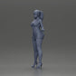 Diorama Modélisme Photo de produit 11 : Figurine de diorama : Figurine miniature féminine debout en robe courte avec des tresses et des sandales (Ref Nr. A123)