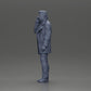 Diorama modélisme photo produit 11 : Figurine diorama - homme turc en manteau avec col roulé, en train de téléphoner (Ref Nr. A78)