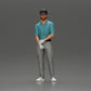 Diorama modélisme photo produit 12 : Figurine de diorama : Miniature golfeur debout avec casquette, gant et club de golf - Figurine de diorama (Réf n° A143)
