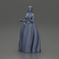 Diorama modélisme photo produit 15 : Figurine diorama : Miniature mariée en robe blanche longue avec bouquet de fleurs (Ref Nr. A132)