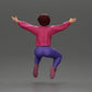 Diorama modélisme photo produit 3 : Figurine miniature - Fille assise avec les bras tendus, vêtements de sport (Ref Nr. A80)