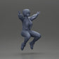 Diorama modélisme photo produit 7 : Figurine miniature - Fille assise avec les bras tendus, vêtements de sport (Ref Nr. A80)