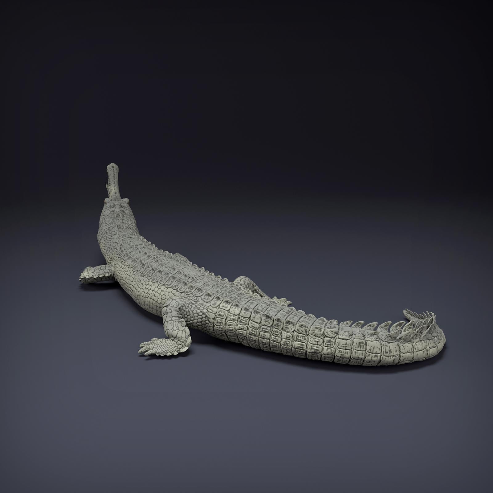 Photo de produit Figurine animale diorama, modélisme : 0 : Figurine animale de jungle : Gharial du Gange – Gharial (Réf 01_01_80)
