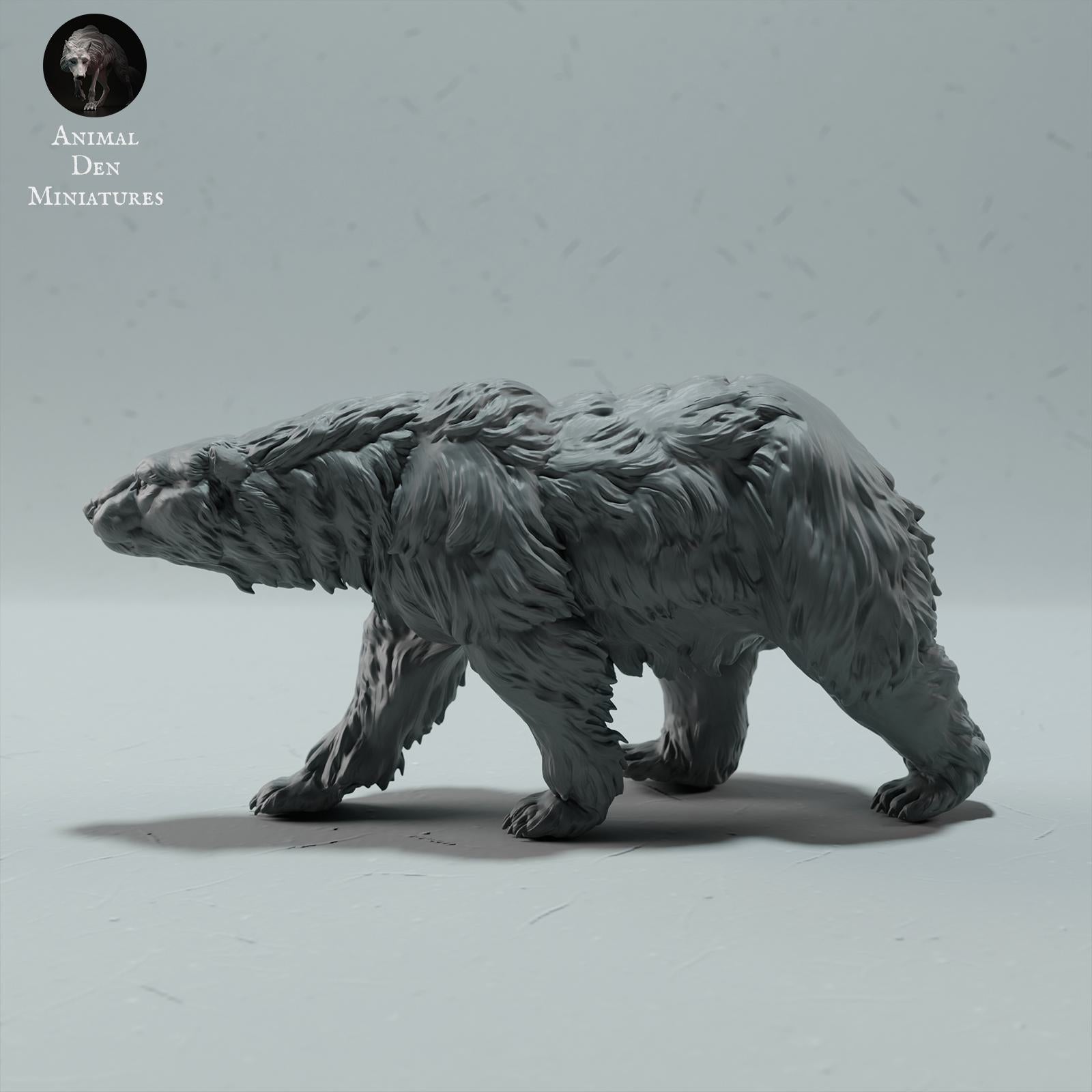 Produktfoto Tier Figur Diorama, Modellbau: 0: Wildtier Figur: gehender Eisbär – Polar Bear (Ref 01_01_24)