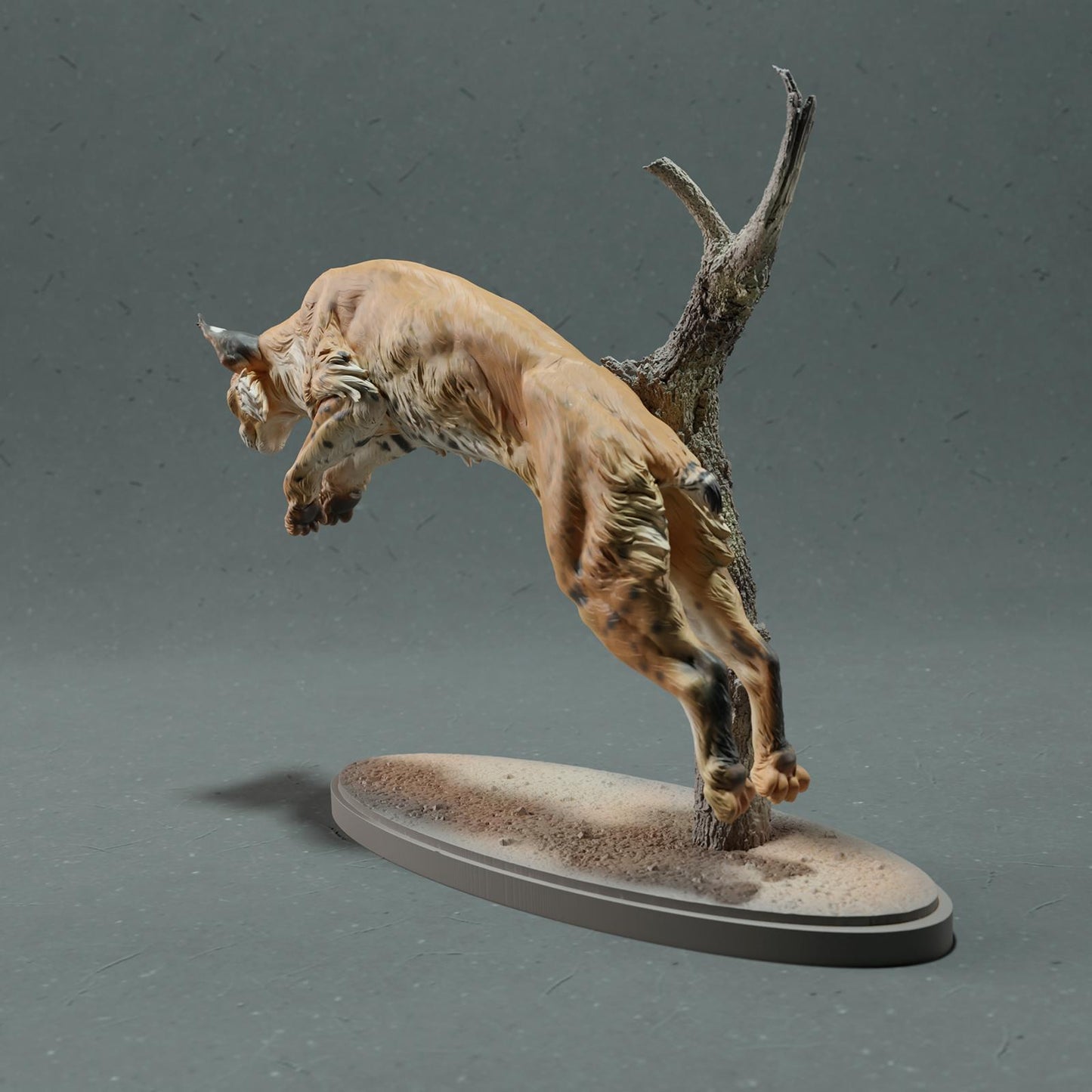Photo du produit Figurine d'animal Diorama, Modélisme : 0 : Figurine de faune : Lynx – Lynx roux (Réf 01_01_76)