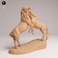 Photo de produit Figurine d'animal Diorama, modélisme : 0 : Figurines d'animaux sauvages : Mustangs en combat – Chevaux (Réf 25_09_03)