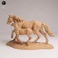 Photo de produit Figurine animale Diorama, Modélisme : 0 : Figurines d'animaux sauvages : jument mustang au galop et son poulain – chevaux (Réf 25_09_05)