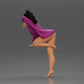 Diorama Modélisme Photo Produit 3 : Miniature Diorama : Figurine féminine en chemise longue et bikini, s'appuyant sur une table (Réf n° A52)