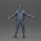Diorama modélisme photo de produit 6 : Figurine miniature homme asiatique en sweat à capuche, bras levés sur les côtés (Ref Nr. A60)