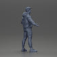Diorama modélisme photo de produit 8 : Figurine miniature homme asiatique en sweat à capuche, bras levés sur les côtés (Ref Nr. A60)