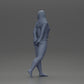 Diorama modélisme photo produit 10 : Figurine miniature féminine pour diorama, bikini et t-shirt à manches longues, mains derrière (Ref Nr. A53)