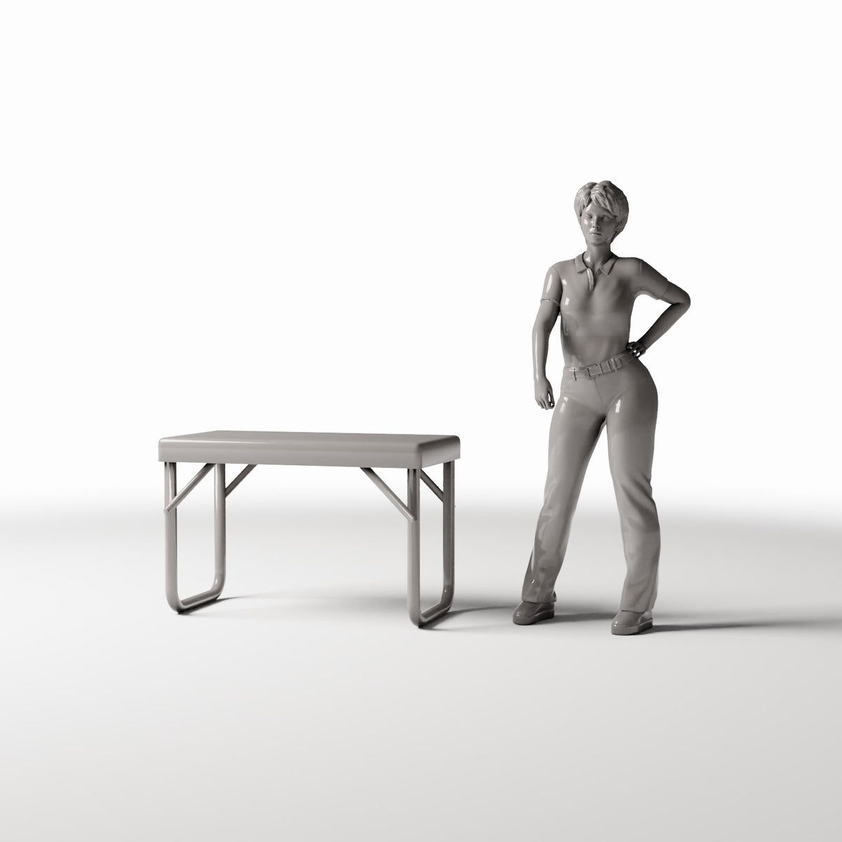 Photo de produit de modélisme de diorama 1 : mobilier de diorama : établi robuste (réf. 418D)