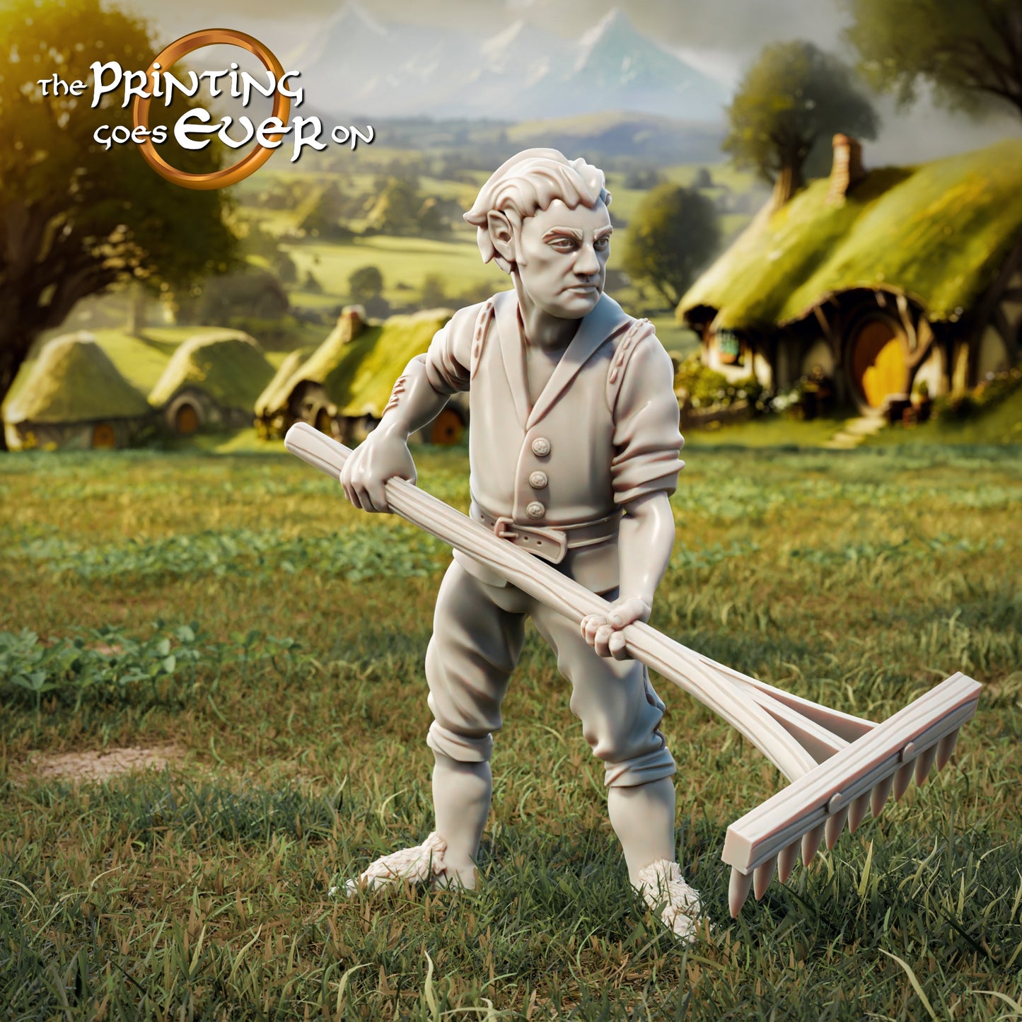 Photo de produit Tabletop 28mm The Printing Goes Ever On (TPGEO) 0 : Halflings Villageois - Résidents du quotidien