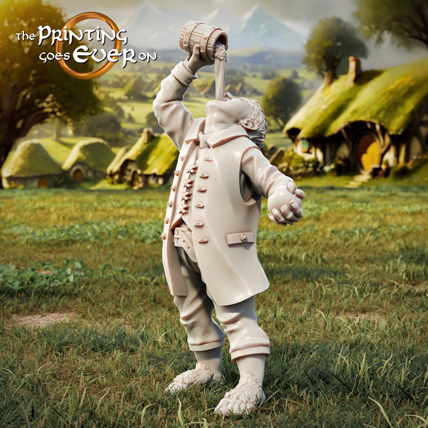 Photo de produit Tabletop 28mm The Printing Goes Ever On (TPGEO) 0 : Halflings Villageois - Résidents du quotidien