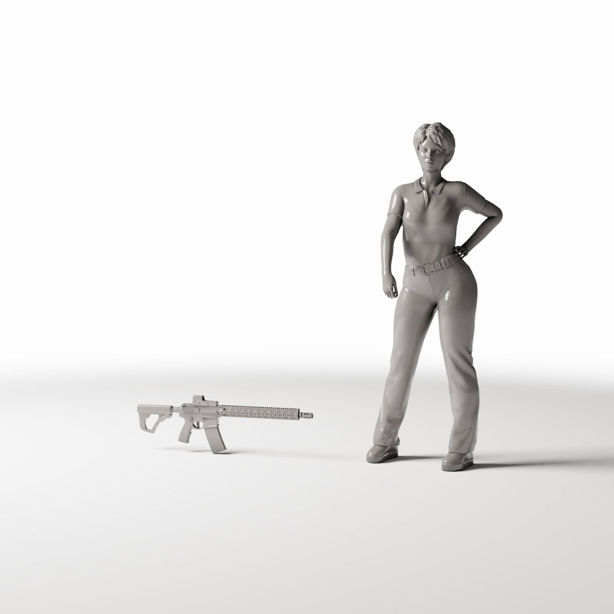 Photo produit de modélisme de diorama 1 : armes de diorama : fusil d’assaut moderne (réf. 420D)