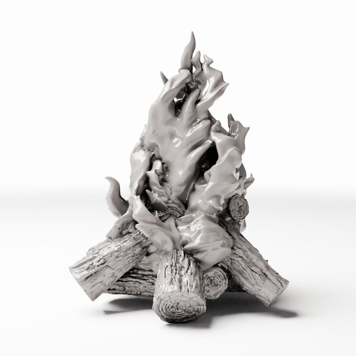Photo produit de modélisme de diorama 2 : terrain de diorama : feu de camp avec bûches (réf. 428D)
