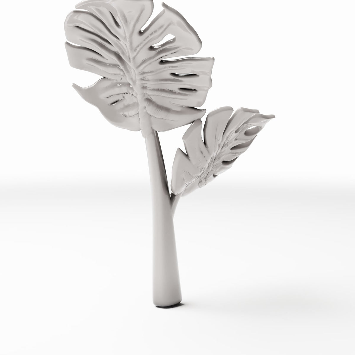 Photo produit de modélisme de diorama 3 : Plantes de diorama : plante Monstera aux feuilles découpées (Réf. 478D)