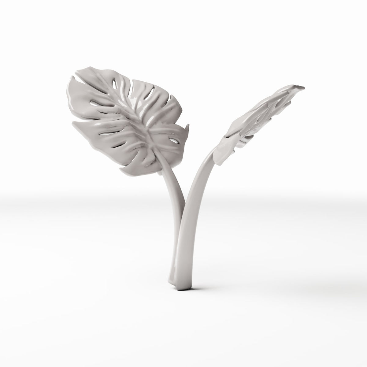 Photo de produit de modélisme pour diorama 0 : plantes de diorama : Monstera à deux feuilles (réf. 480D)