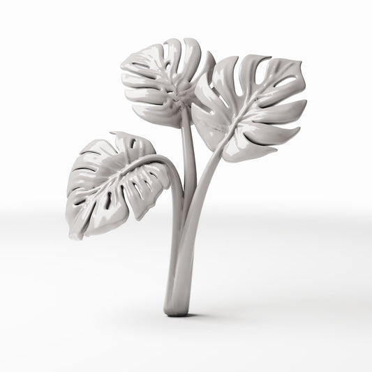 Photo produit de modélisme de diorama 0 : plantes de diorama, monstera à trois feuilles (réf. 481D)
