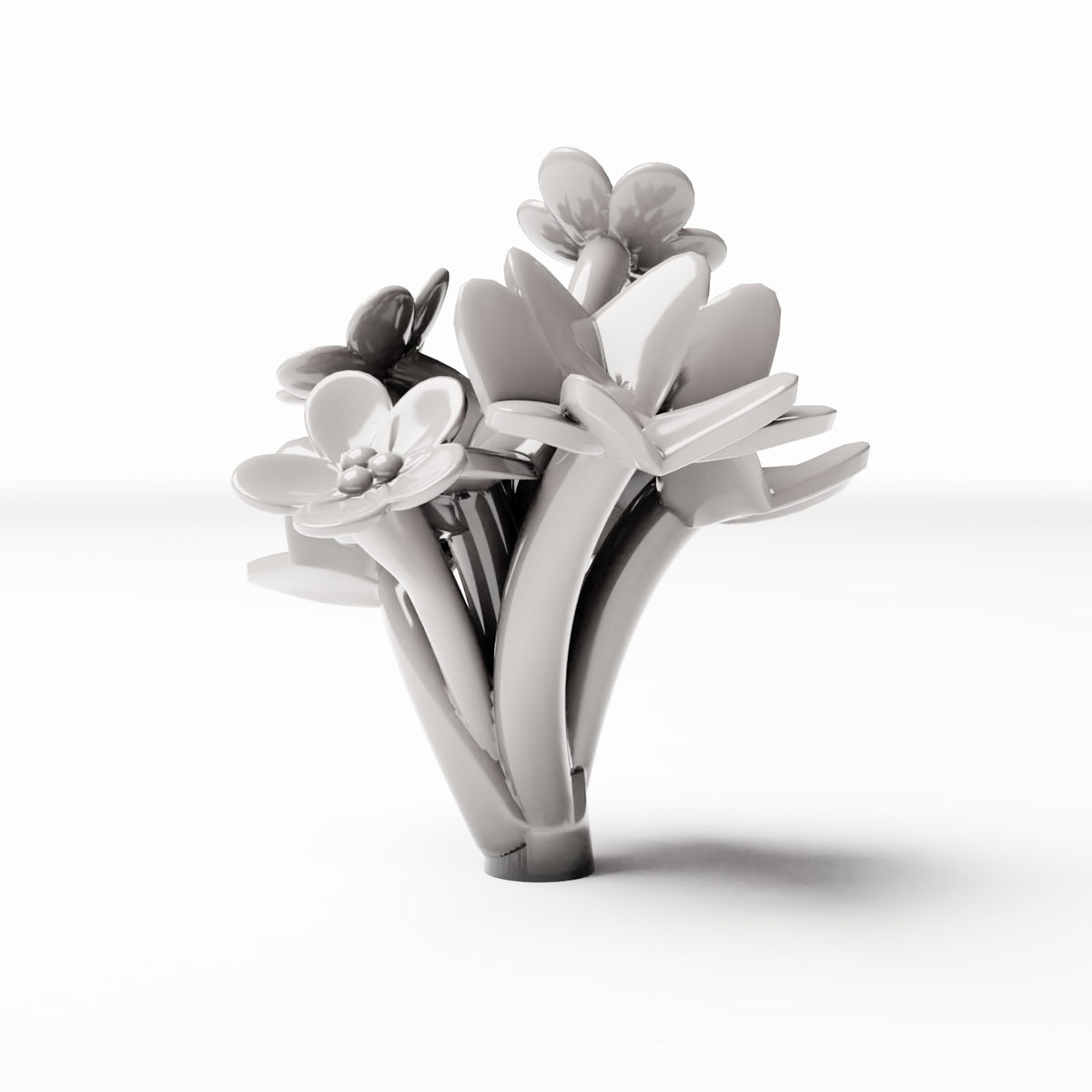 Photo produit de modélisme de diorama 2 : plantes de diorama : trèfle Oxalis en fleurs (réf. 493D)