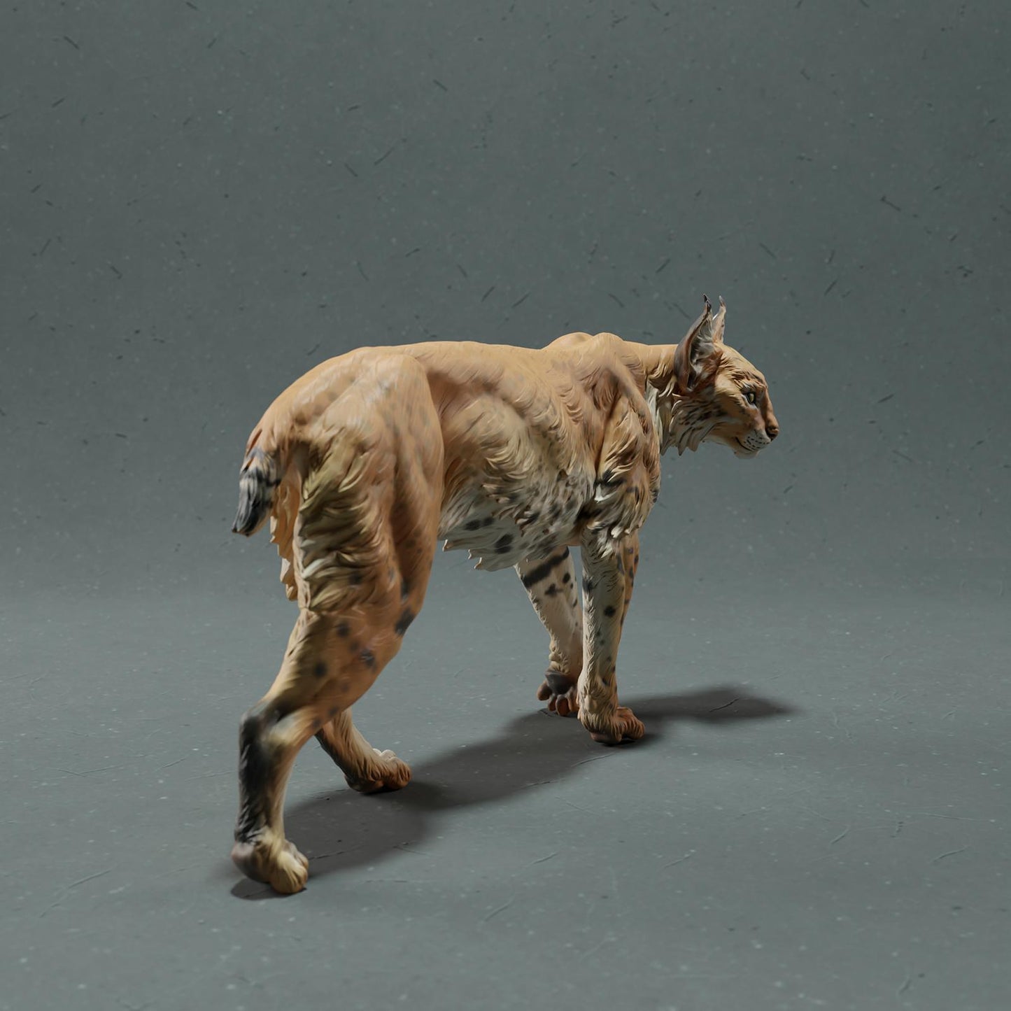 Photo de produit Figurine d'animal Diorama, Modélisme : 0 : Figurine de faune : Lynx – Lynx roux (Réf 01_01_77)