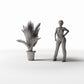 Photo produit de modélisme de diorama 1 : plantes de diorama : palmier sagoutier en pot (Réf. 502D)