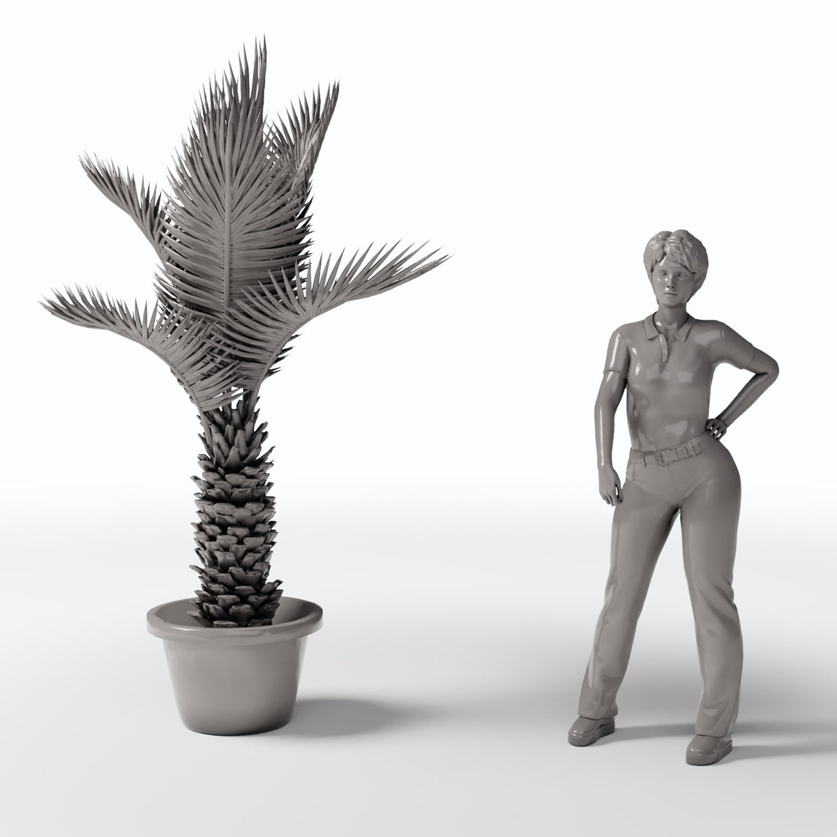 Photo produit de modélisme de diorama 1 : plantes de diorama : palmier sagou en pot (réf. 503D)