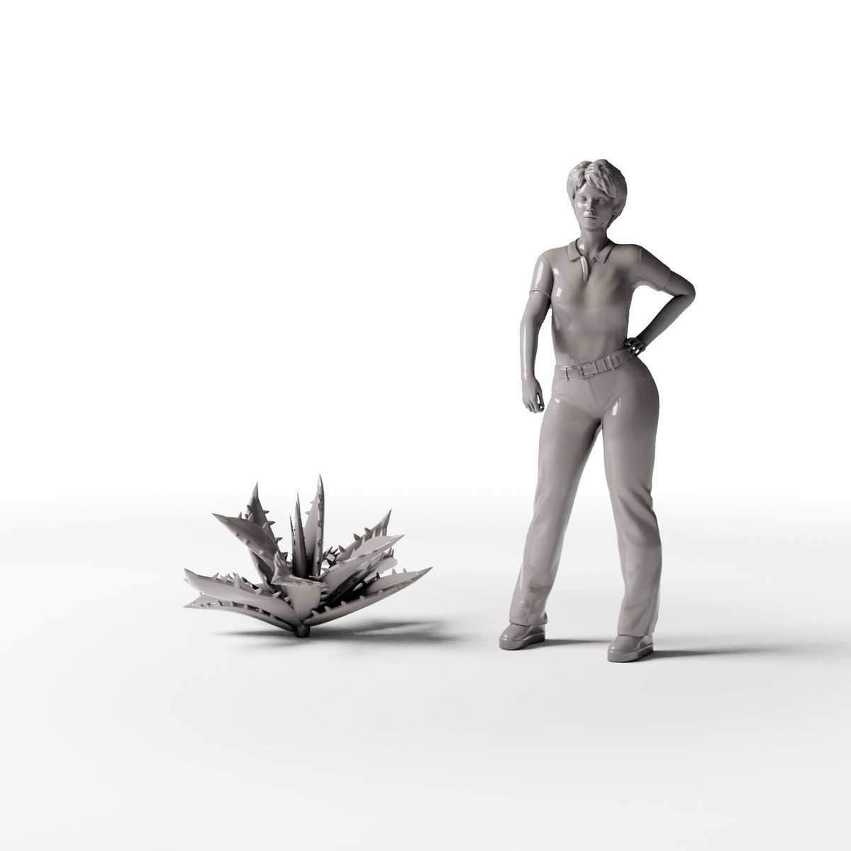 Photo produit de modélisme de diorama 1 : plantes de diorama : agave aux feuilles dentelées (réf. 514D)
