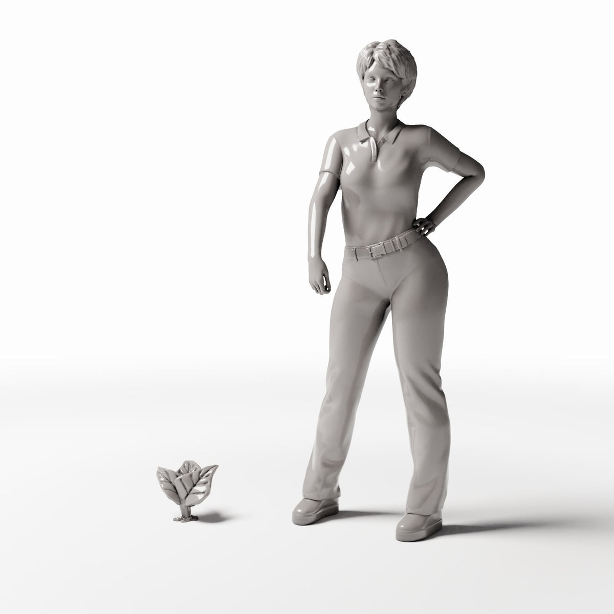 Photo produit de modélisme de diorama 1 : Plantes de diorama : plante couvre-sol à larges feuilles (Réf. 521D)