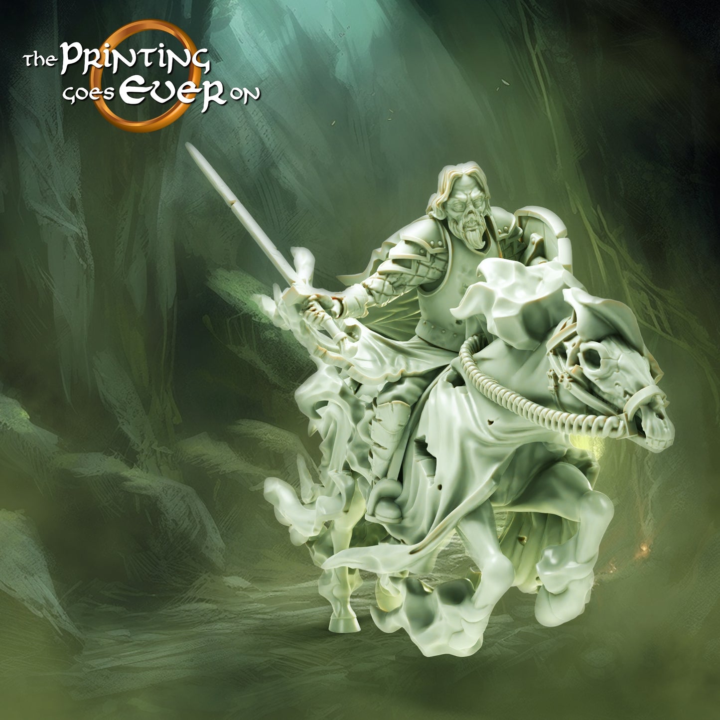 Photo du produit Tabletop 28mm The Printing Goes Ever On (TPGEO) 0: Cavalier Fantôme : Guerrier des Morts - Armée des Damnés et Voleurs