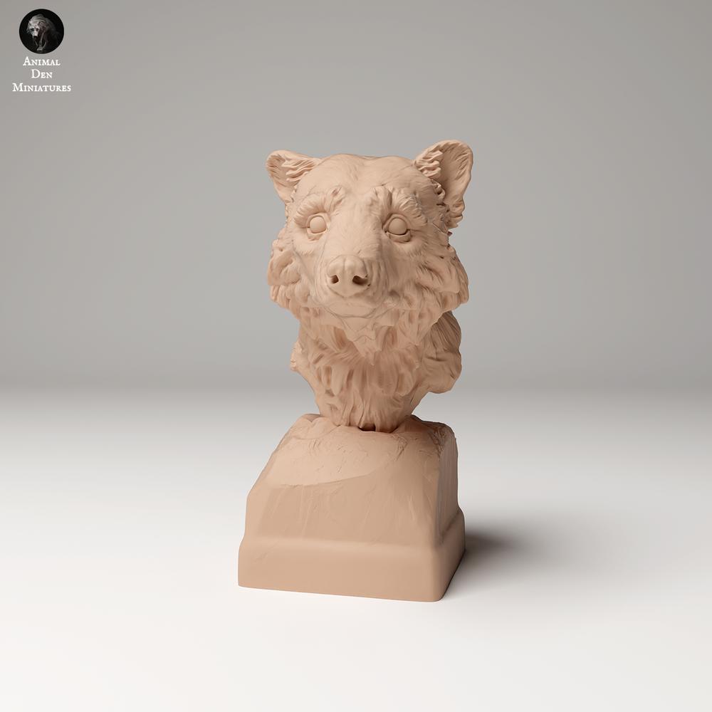 Photo produit 1 : figurine d’animal sauvage : raton laveur - buste (24_09_10)